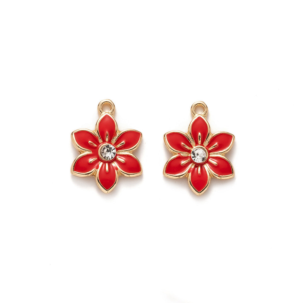 Z20 Hexapetalous Flower Charms(10pcs)