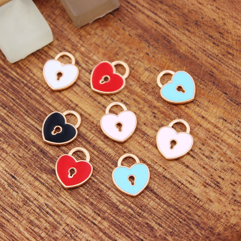 Z115 Heart Charms(10pcs)