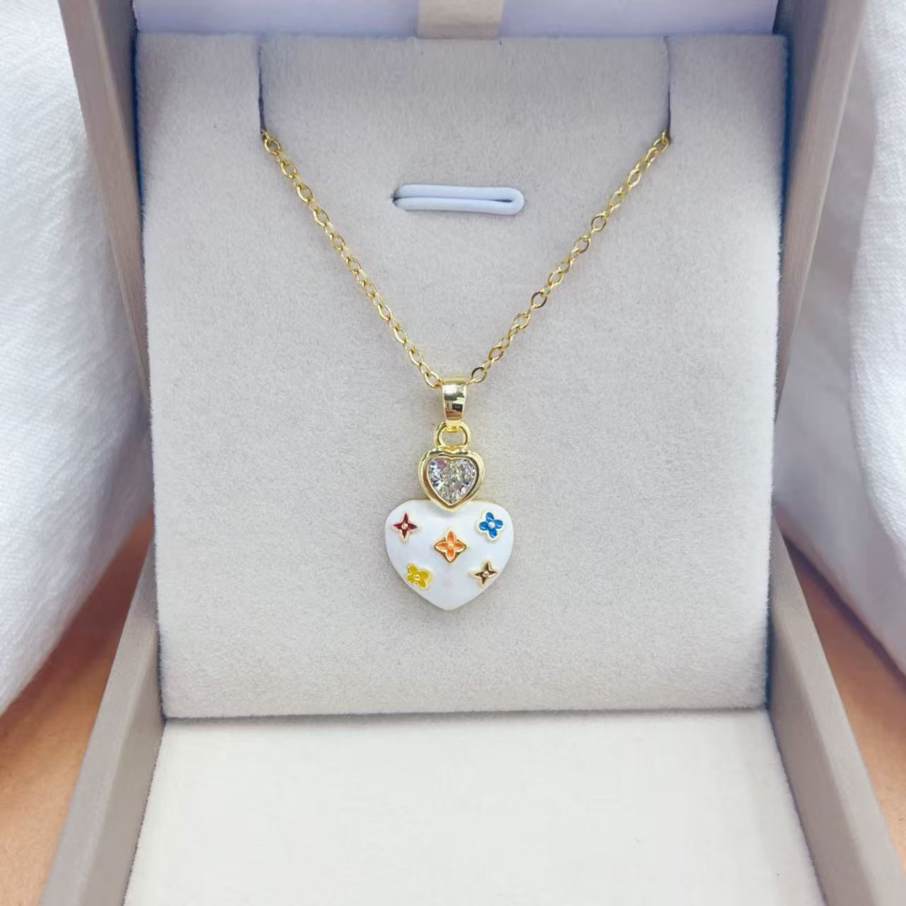 C67 LV Necklace Earrings