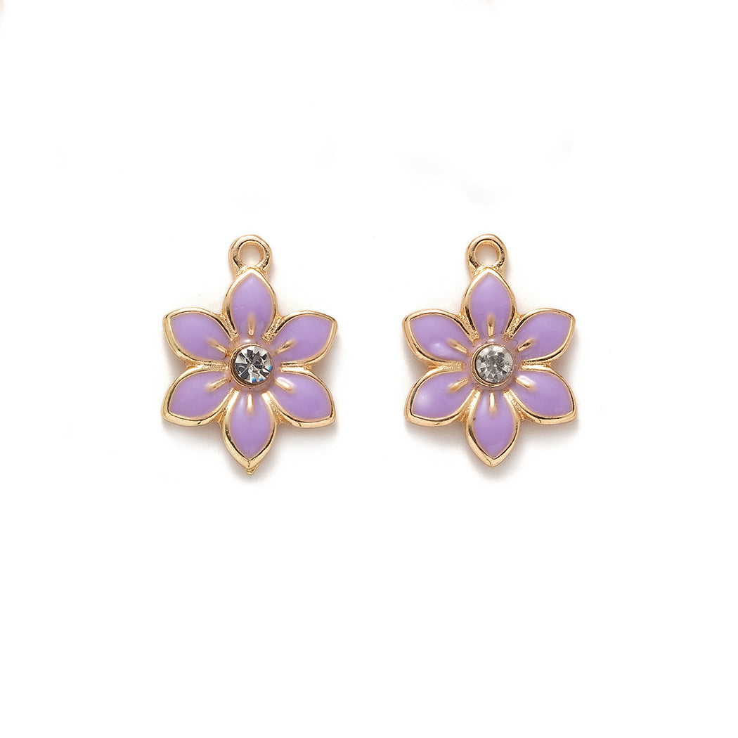 Z20 Hexapetalous Flower Charms(10pcs)