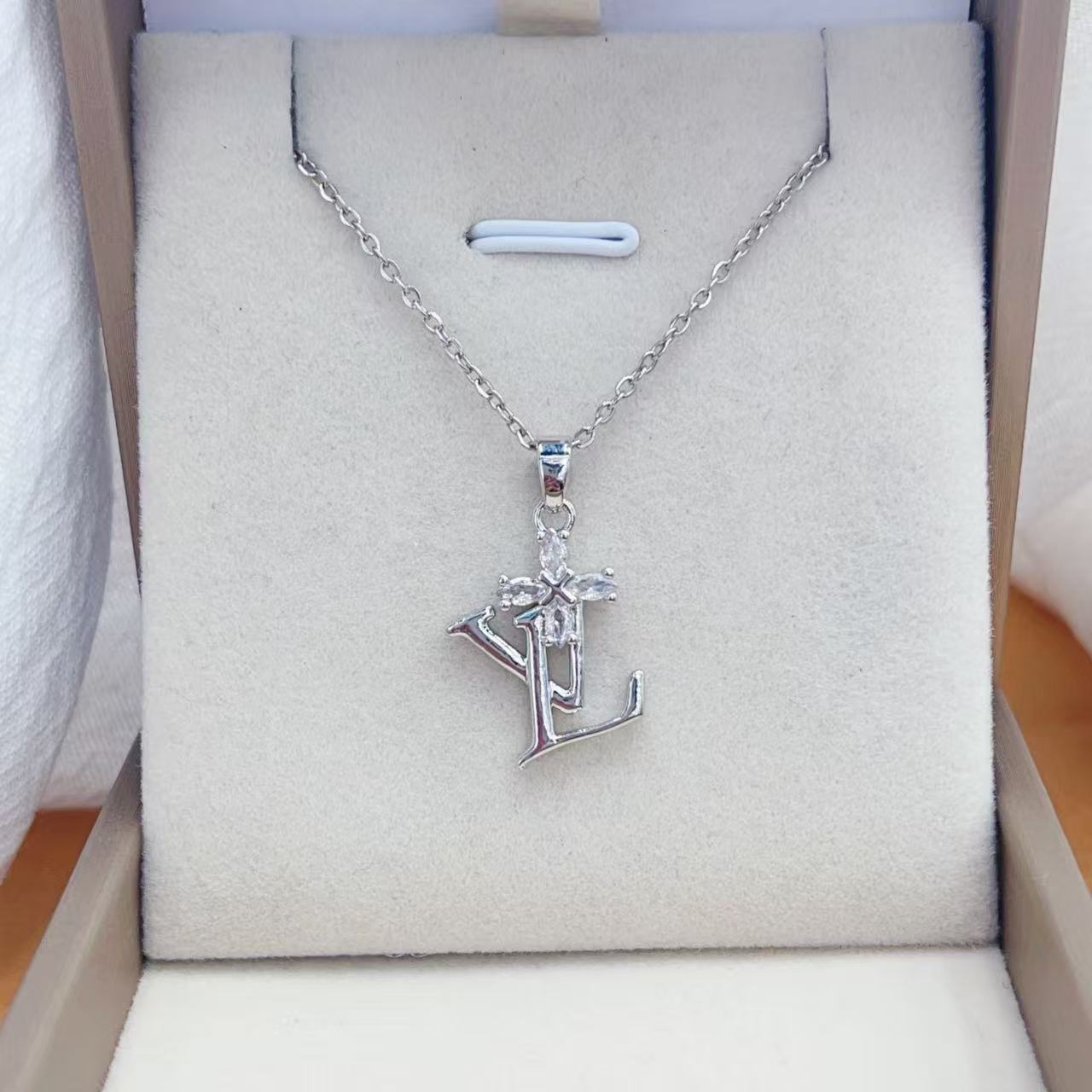 C64 LV Necklace Earrings