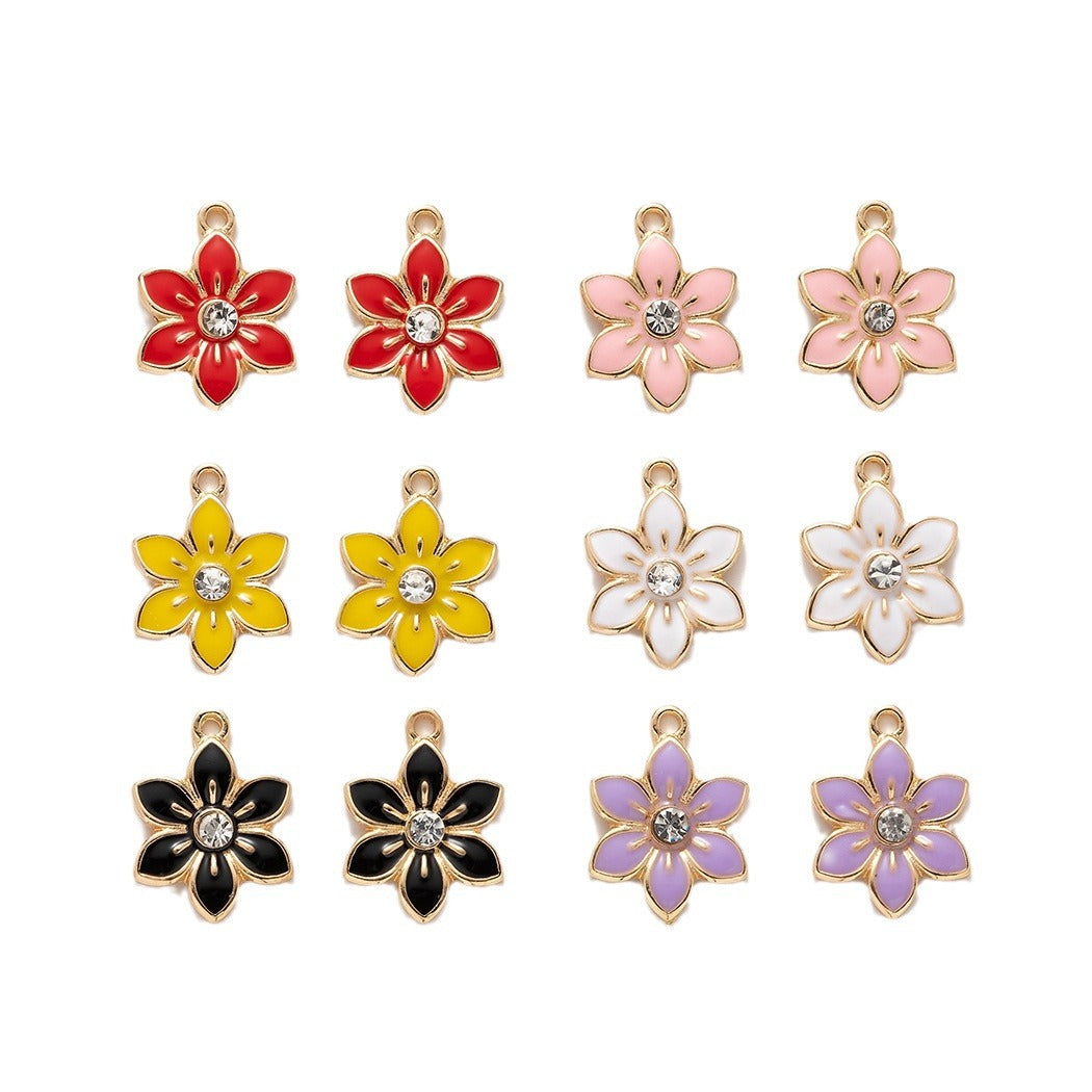 Z20 Hexapetalous Flower Charms(10pcs)