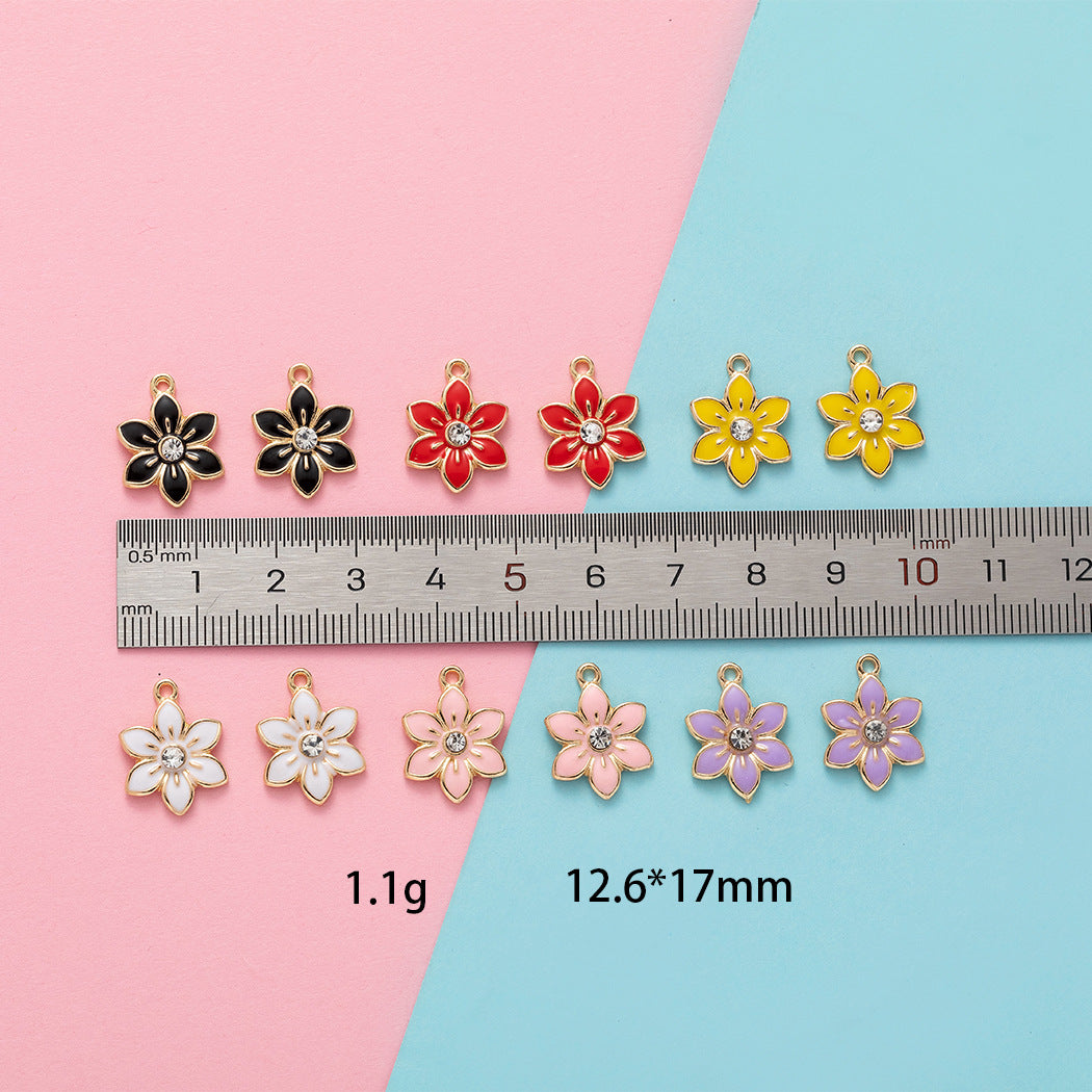 Z20 Hexapetalous Flower Charms(10pcs)