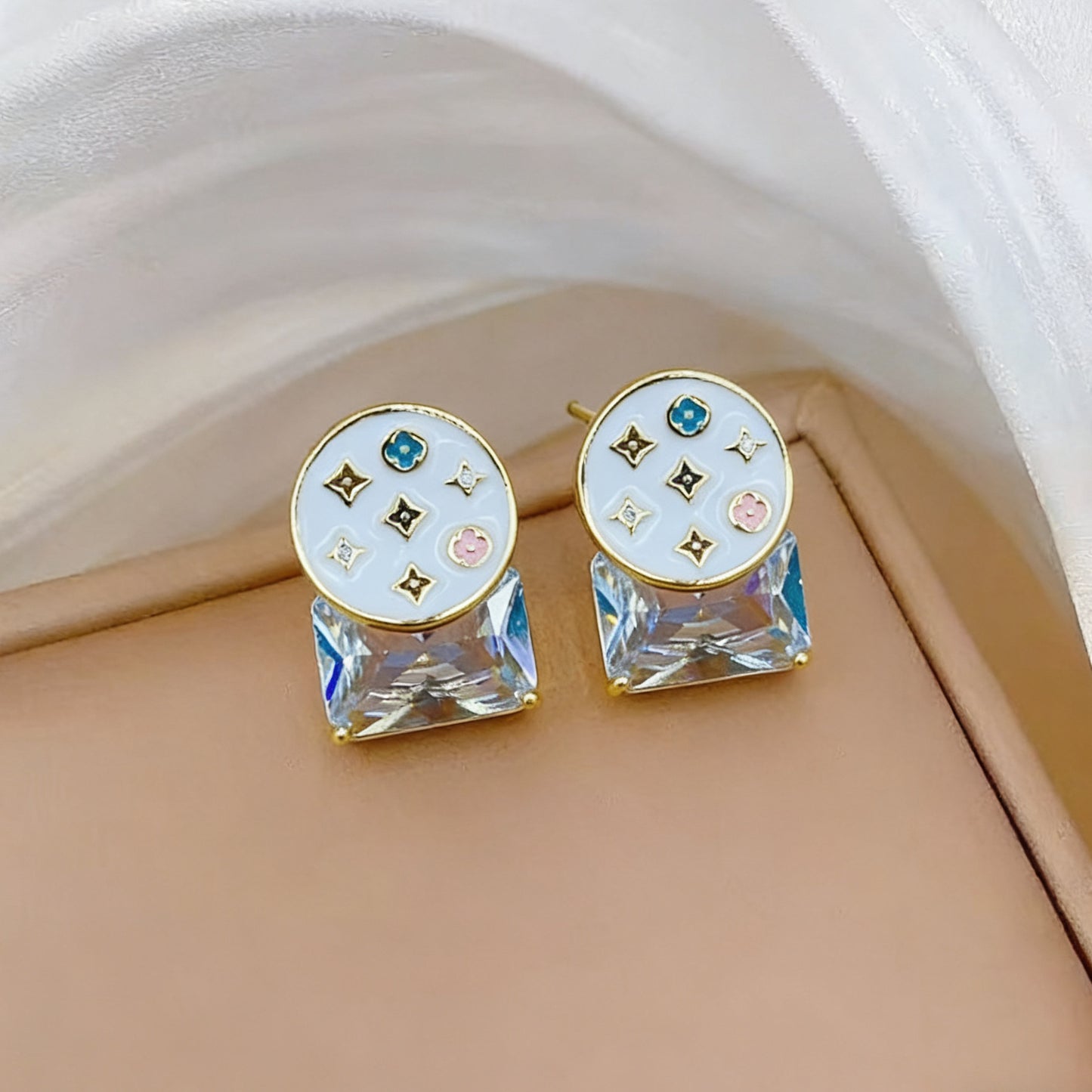 C43 LV Necklace Earrings