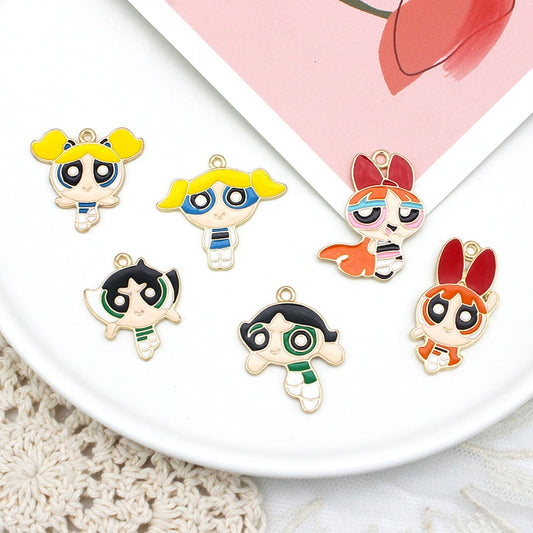 Z164 Powerpuff Girls Charms(10pcs)