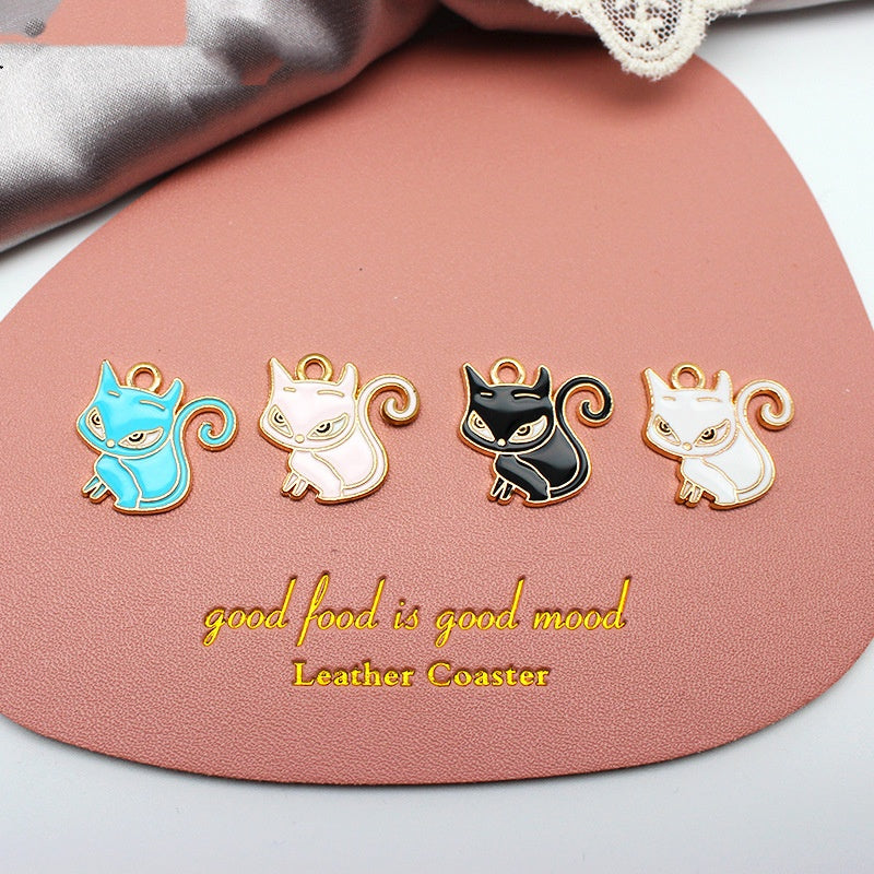 Z289 Cat Charms(10pcs)