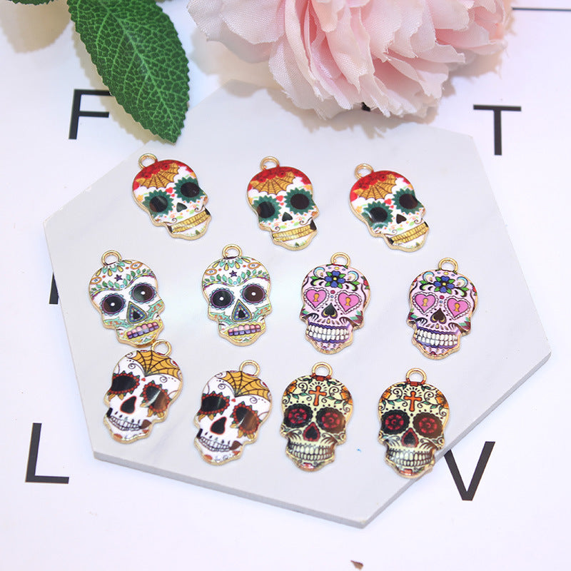 Z299 Skull Charms(10pcs)
